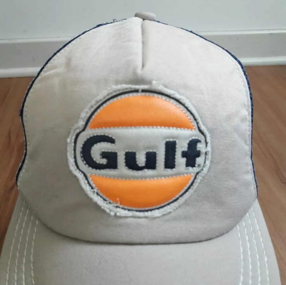 Gulf 1963 Trucker Hat Adjustable Snap Back Net Cap - Picture 3 of 7
